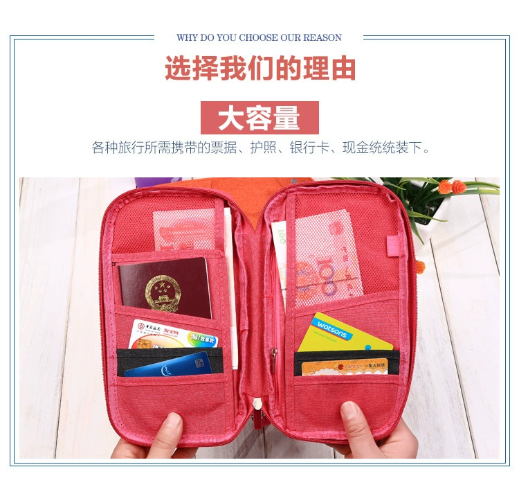 Hộ chiếu gói vé hộ chiếu bảo vệ bao gồm túi chống thấm du lịch nước ngoài