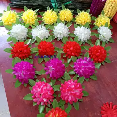 Electronic wreath flower sacrifice simulation chrysanthemum flower fake lily small flower sacrifice site decoration decoration flower