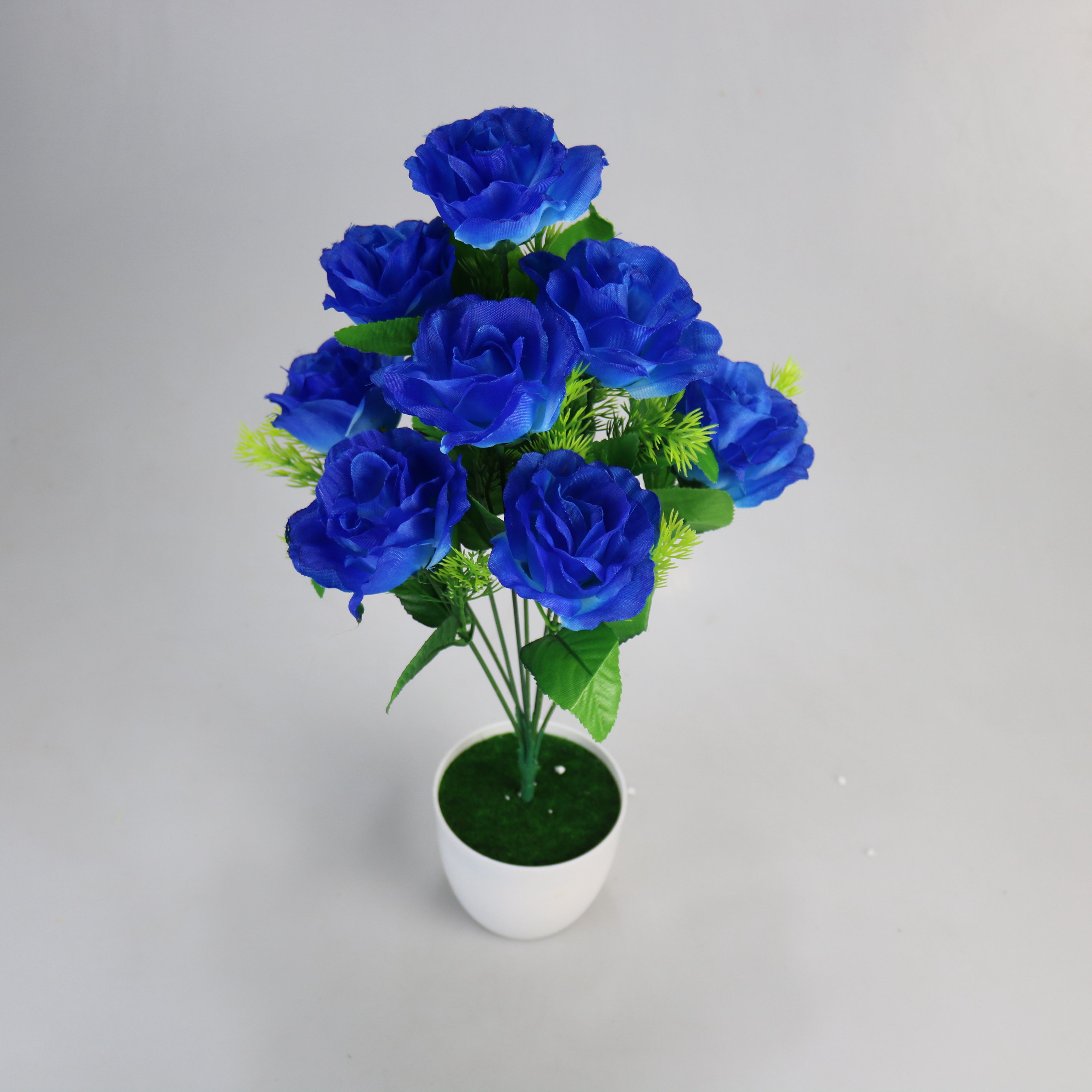 Simulation Rose Bouquet House Interior Furnishing Fake Flower Venue Clojing Dance Props 8 Heads With Laughs Rose Flowers