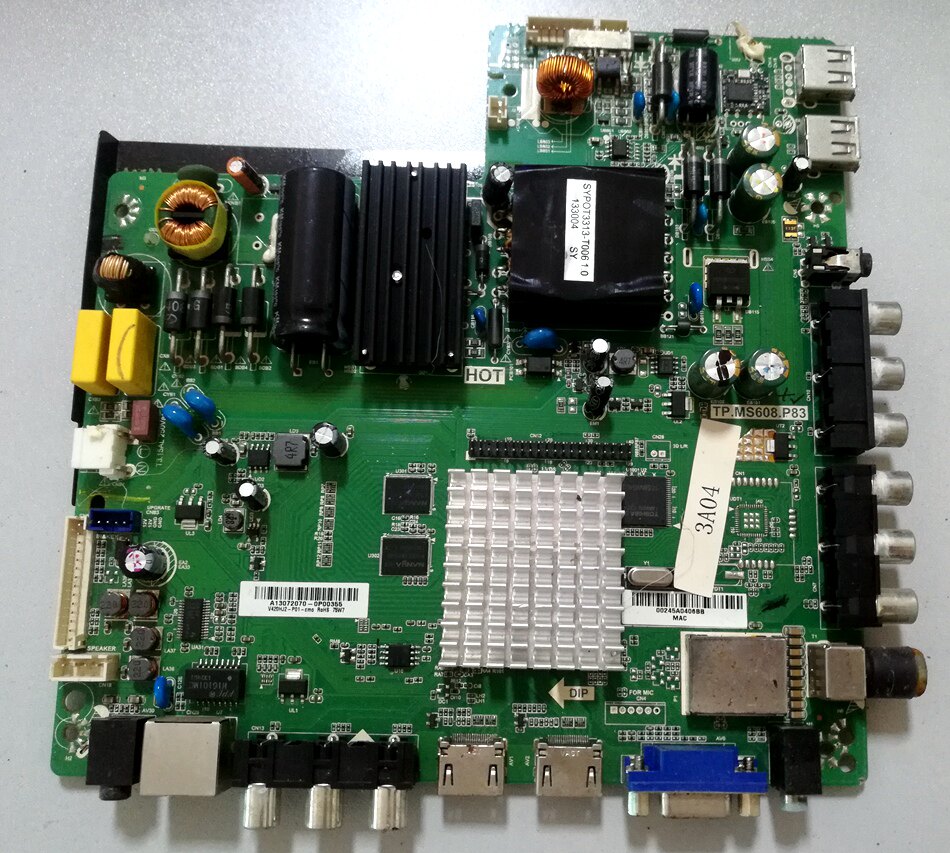 Original assembly machine 32 inch motherboard TP MS608 P83 Screen T315XW02 with various screens