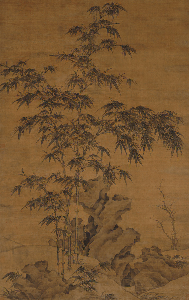 Yuan Li Shuanghook Zhutu True Handwriting Reproduction Painting Country Painting Ink-ink Write Imitation Bamboo painting Imitation Ancient Painting Decoration Painting