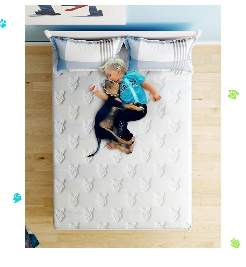 giường tùy chỉnh gấp cứng Palm 1,2 m 1,5 trẻ em trên cao su thiên nhiên xơ dừa nệm chiều cao 1.35m 3e - Nệm đệm nước