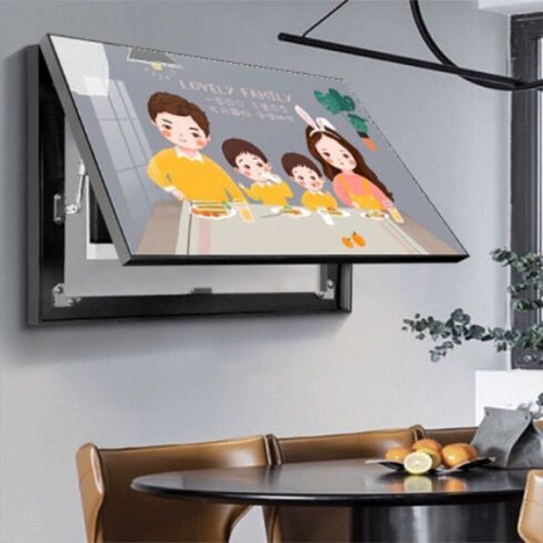 Flip Meter Box Декоративная живопись слабая электрическая коробка распределительная коробка Тотальная переключение гостиная современная минималистская висящая электрическая коробочка