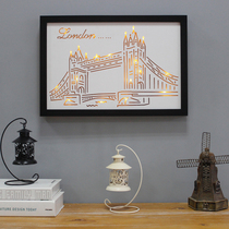 Electricity meter box decoration creative living room bedroom electric gate box distribution box electric gate box network cable box Nordic weak box shielding