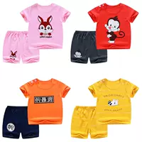 2019 quần áo trẻ em cotton mùa hè áo thun trẻ em phù hợp với quần short bé tay ngắn quần áo trẻ em nhà sản xuất thương mại nước ngoài - Khác đồng phục trẻ em