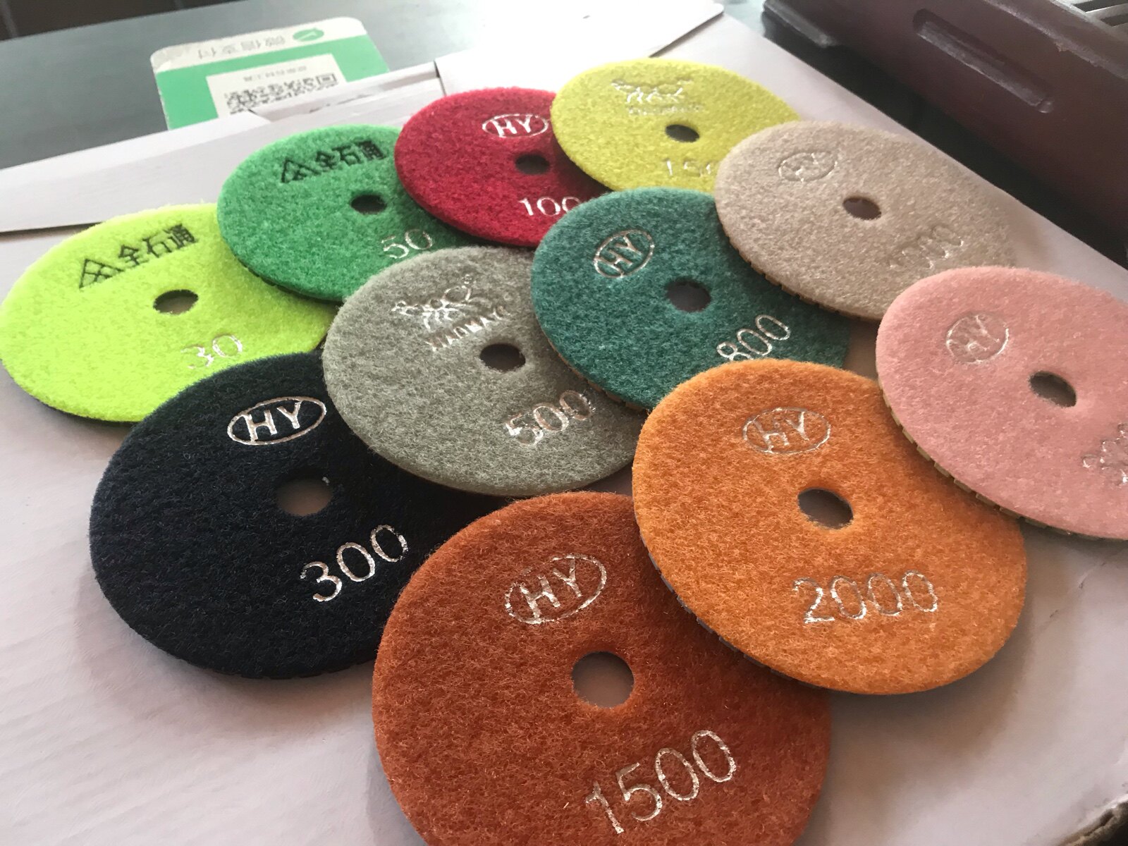 Marble Water Mill Sheet Stone Polished Sheet 4 Inch Terrace Renovated Soft Grinding Sheet Small Ant Bull head South Korea Garley