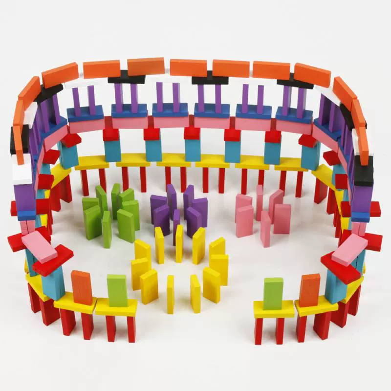 120 cái của domino khối xây dựng trí tuệ của trẻ em điện đồ chơi bằng gỗ 3-4-5-6 năm tuổi trai và bé gái đồ chơi đồ chơi bé gái