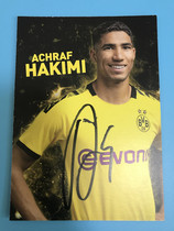 19-20 German Borussia Dortmund Hakimis autograph official card