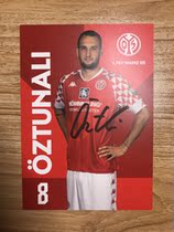 20 21 season German Mainz 05 Oztunali autograph card