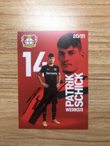 20 20-21 season Germanys Leverkusen Heckers autograph official card