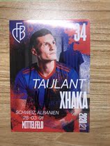20 21 season Swiss Basel club Zaka autograph card
