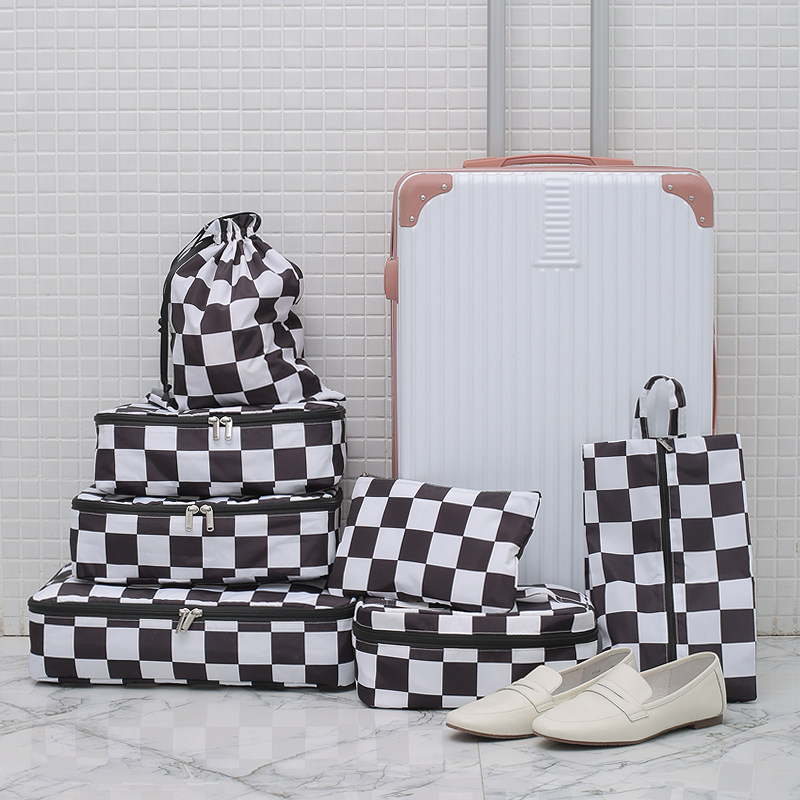 Special lattice travel storage bag set suitcase finishing high-quality portable sub-package storage bag