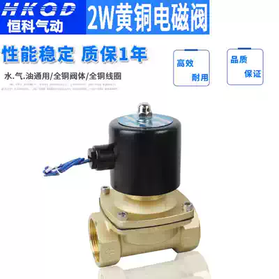 2W normally closed all copper valve body solenoid valve 1 2 4 water diverting valve 2W-160-15 various voltages copper coil 1 inch 2 inch