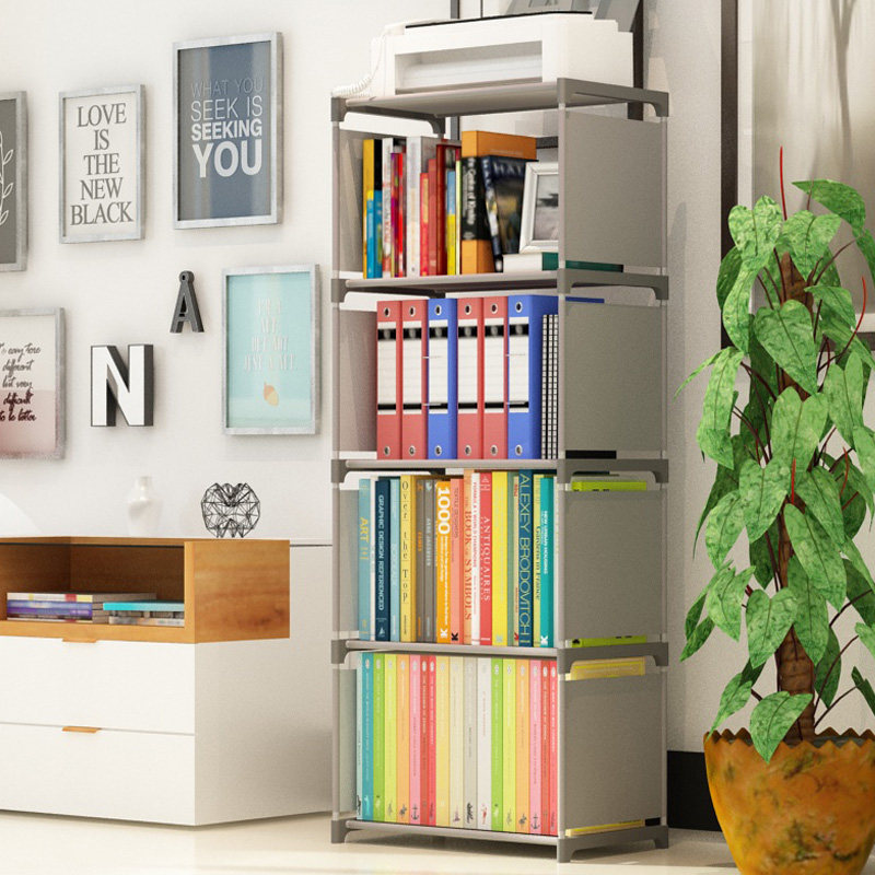 Buy Simple selfassembly metalreinforced bookshelf combination multi