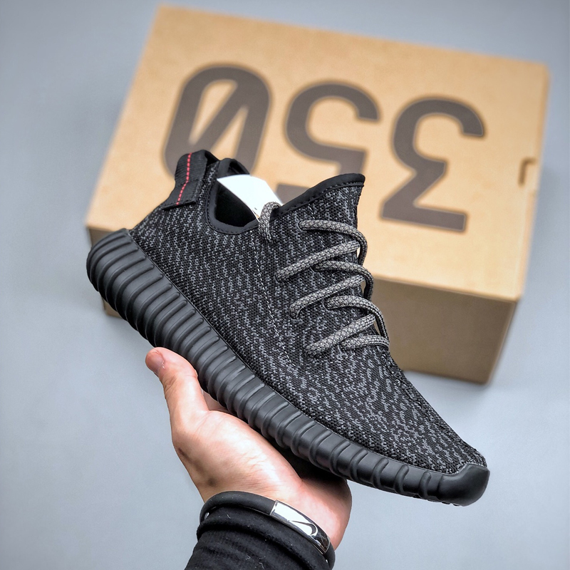 Little Coconut 350 Generation High Elasticity Real Popcorn Soft Sole Men's Shoes Black Sneakers Women's Puyufu Field Running Shoes