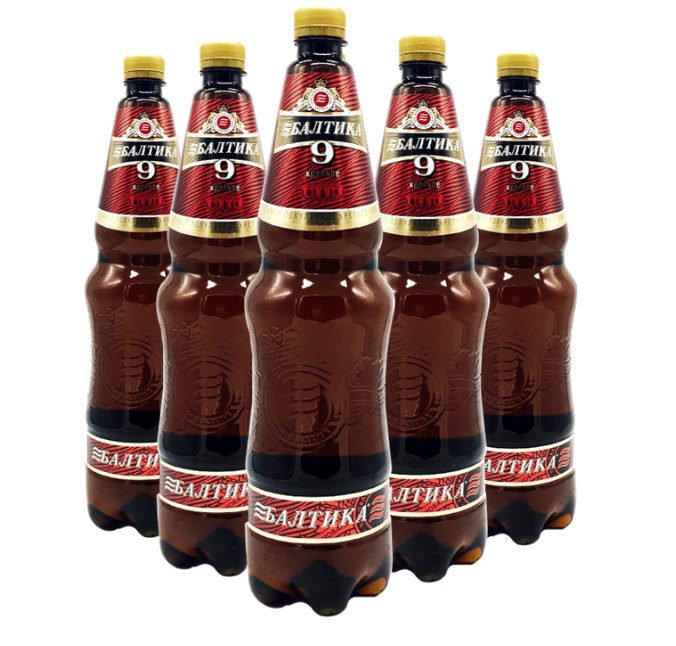 Russian original imported Baltic Sea 9 Highly Potent Beer Whole Box 1 35L* 6 bottles of great malt fine brewery
