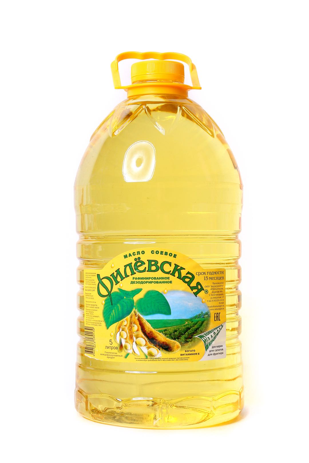 Figliovskayer Russian original imported natural non-genetically modified soybean oil plant edible oil 5L