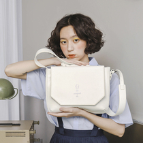 INSO printed tree original embroidery satchel shoulder bag female college style shoulder bag simple jk uniform handbag