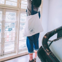 Yinshu inso original canvas bag excellent sauce College embroidery womens bag ins Japanese literature and art shoulder bag shoulder bag