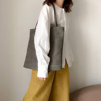 Yinshu inso art embroidery Bag tote zipper suede shoulder bag large capacity soft leather casual womens bag