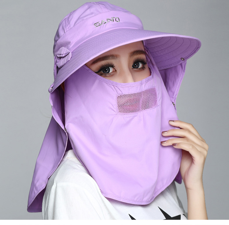Hai TYGJ Golf Caps Phụ nữ Sunshade Bibs 4 Mặt nạ chống nắng mùa hè gậy golf tay trái