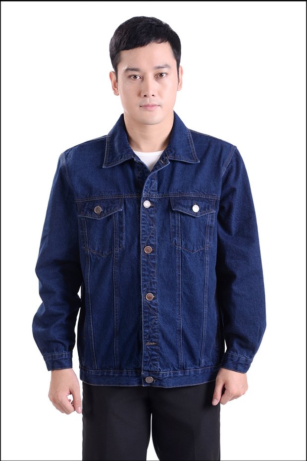 Mùa xuân và mùa thu mới trung niên cha tải denim áo khoác phần mỏng kích thước lớn lỏng lẻo trung niên áo khoác nam denim vest nam