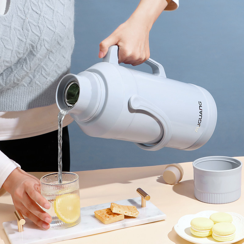 Fuuang household ordinary hot water bottle large warm kettle plastic shell insulation water bottle for student dormitory 3 2L