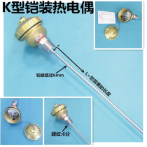 Shanghai meter factory temperature sensor WRN-131 indexing K 6 M M length 650MM 0-1100 ° C