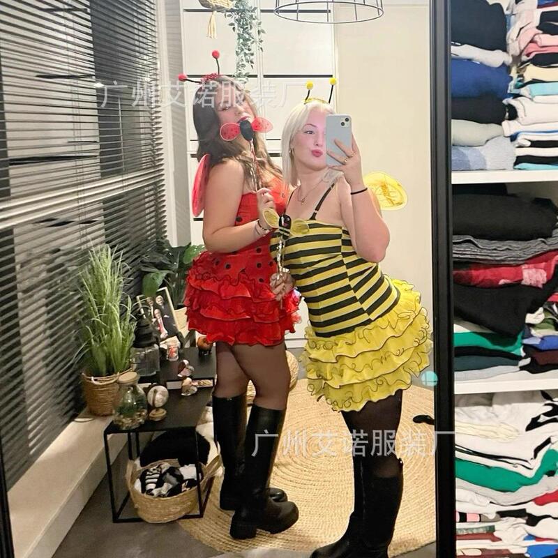 New Halloween Cross-Border Halloween Costume Bee Outfit Cosplay Costume Party Day Dress-Up Clothing New Halloween Cross-Border Halloween Costume Bee Outfit Cosplay Costume Party Day Dress-Up Clothing