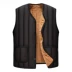 Mùa thu đông mặc vest cha cộng với nhung dày ấm áp áo vest nam trung niên áo khoác nam trung niên ab vest trung niên Áo vest cotton