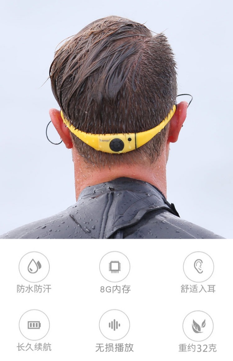 máy chiếu mini Taiogo chống nước Tayogo MP3 nghe bài hát dưới nước máy nghe nhạc chuyên nghiệp tắm không dây đang chạy - Trình phát TV thông minh bộ thu phát wifi