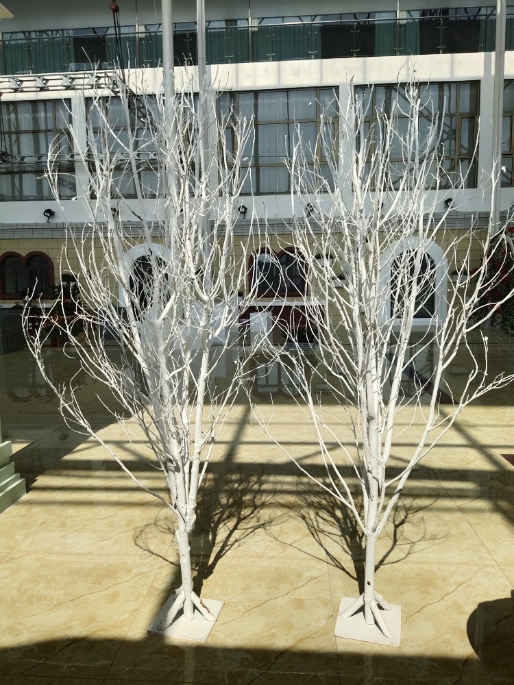 White branches White trunks Decorative Styling Tree Wedding and Wedding Shadows decorated with tree branches Dried Branches Spray White Trees to put Christmas trees-Taobao