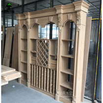 Solid wood wine cabinet custom whole house custom American oak log wine cellar door panel custom Hangzhou Shanghai home delivery