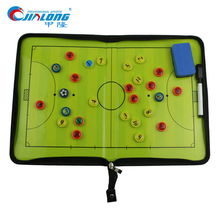  Zipped bag Magnetic folding 5 Man made football Tactical board Indoor football coach Teaching sand tray 