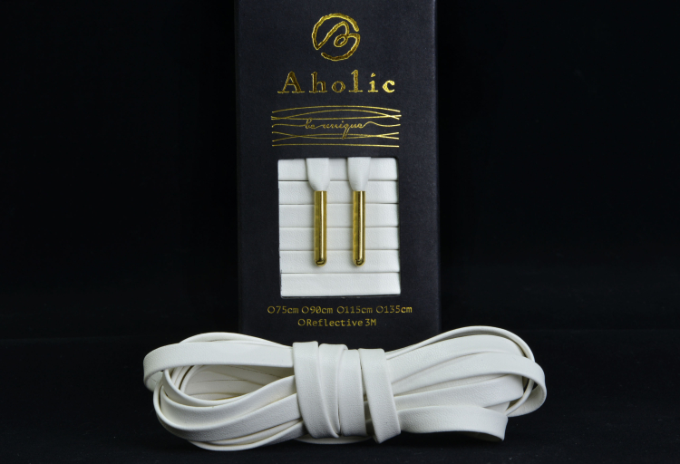AHOLIC da sang trọng loạt cao cấp ren vàng trắng bạc đen 4 màu vào dây giày thể thao