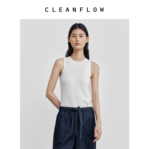 CLEANFLOW Трикотажный жилет, летняя тонкая майка топ, 3D
