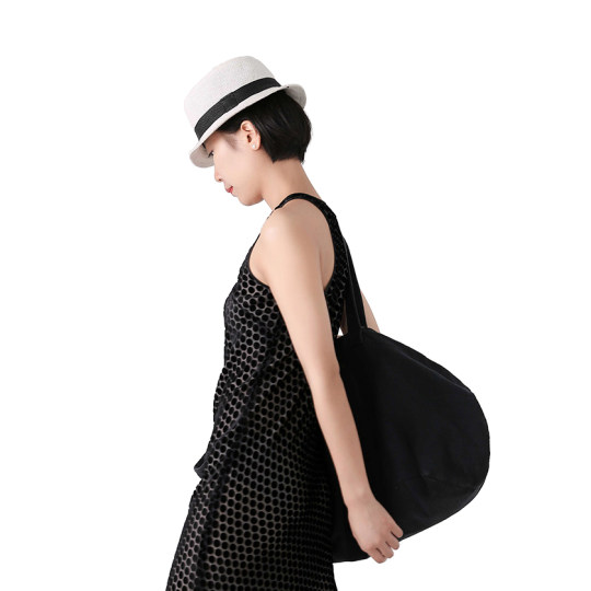 CLEANFLOW jute woven black and white contrasting white hat short brim sun hat for leisure vacation