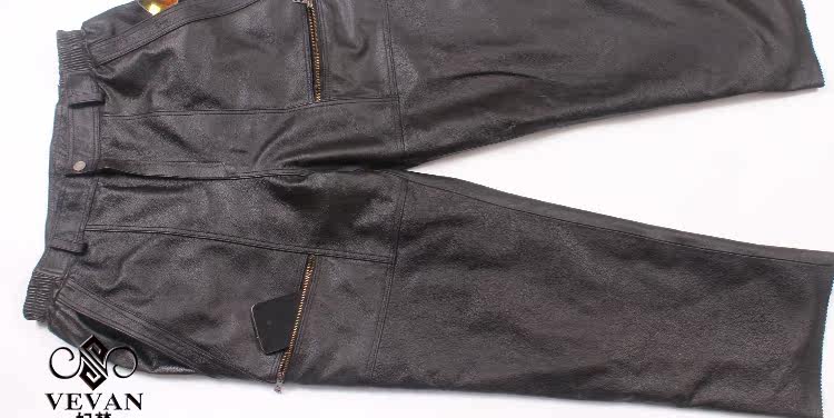 Pantalon cuir homme droit pour automne - Ref 1480202 Image 10