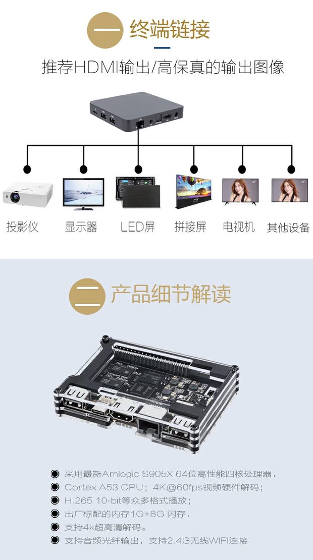 thiết bị phát wifi Máy phát video video mạng HD Máy đĩa cứng Android tự động quay video và âm thanh vòng lặp màn hình ngang và dọc mua cục phát wifi