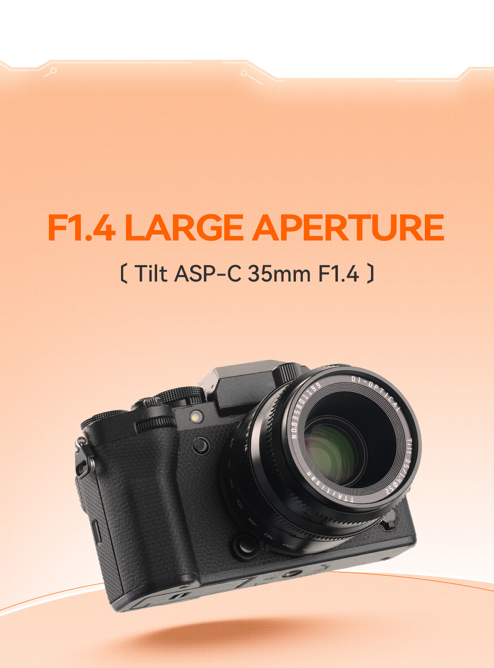 TTArtisan 35mm F1.4 Tilt APS-C Manual Focus Lens For Sony Fuji