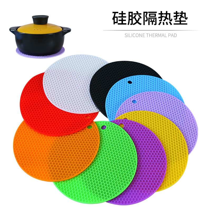 Japan Silicone Gel Heat Insulation Mat Dish Mat Bowl Mat Japan Style Dining Table Mat Pan Mat Kitchen Creative vegetable mat Anti-burn and high temperature resistant