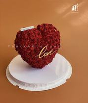 Net red acrylic stereo cake piling stent toolValentines Day cake decoration accessories support