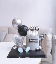 Net Red Tide Kaws Sesame Birthday Cake Swing Piece Coscake Baking cake baking decoration paparazzi Doll Pendulum plug-in