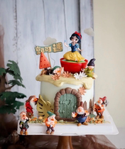 Cartoon Birthday Cake Decorated with Torkle Snow Princess Aisha Princess Birthday Cake Decoration