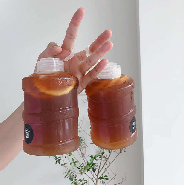 Creative Net Red Bucket Cup Treasure Tea Cup Disposable Fat Bucket Bottle Fruit Zone Delicious Backet