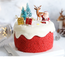 Cake decoration Christmas series cake three-dimensional card cupcake plug-in Christmas decoration 3
