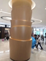 Great Wall Indoor Aluminum Veneer Elevator Wrapping Post Door Head Trim Aluminum Square Wall Aluminum Square Tong Fluorocarbon Punching Customize