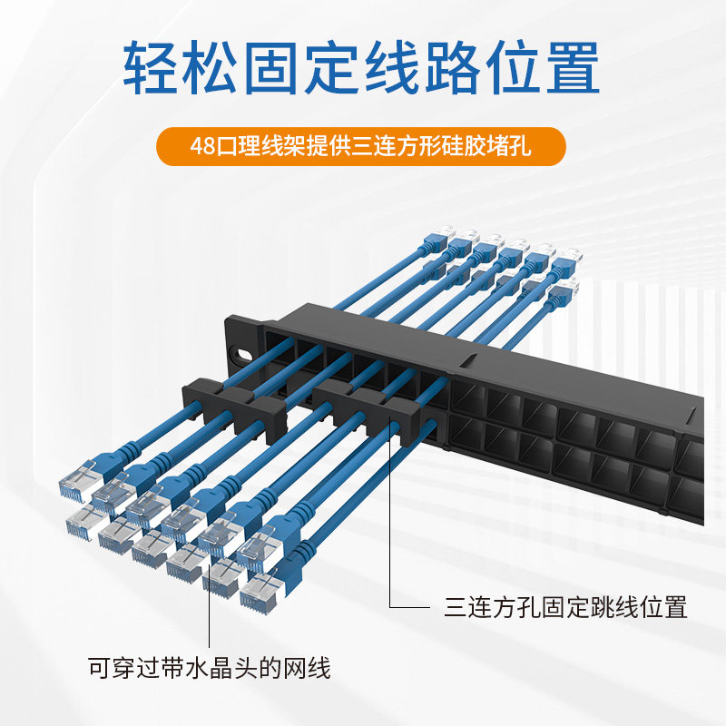🔥阻燃1UPDU电话网线跳线光纤网络机柜理线神器,24/48口大容量,让布线从此变得井井有条!⚡-配线架-淘宝百科网