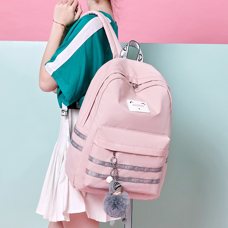 Sweet Junior School Bag Female High School Outukzang Elementary School Student Double Shoulder Bag Female Capacity Simple Fashion Tide