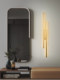 All-Copper Wall Lamp for Living Room, Light Luxury, High-End Minimalist Long Strip Grille Tv Background Wall Lamp, Bedroom Bedside, New Chinese Style